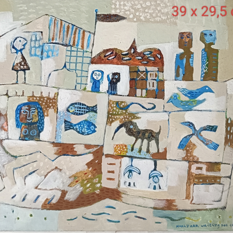 Faisal
Noah Ark
Acrylic on paper 
39 x 29,5 cm